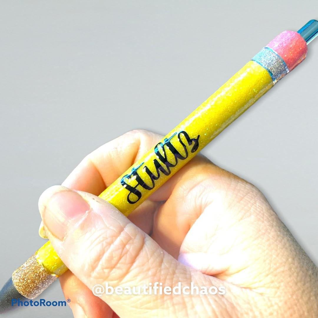 Personalized Glitter Pens