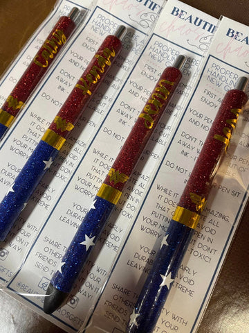 Wonder Woman Inspired Pen