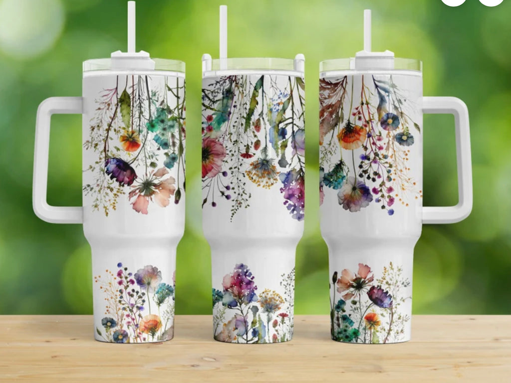 40oz Custom Handled Tumbler (Summer Launch) – Beautified Chaos