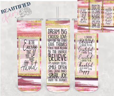 20oz serape affirmations Tumbler