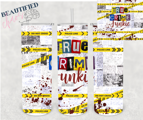 20oz true crime Tumbler